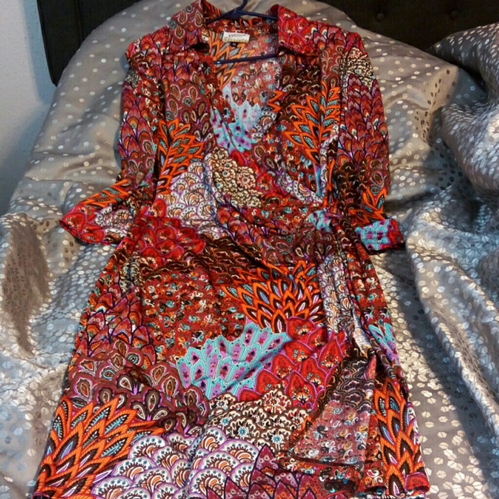 Boho Wrap around Dress